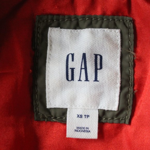 Army Green Bomber Jacket, Size XS, GAP - Picture 9 of 10